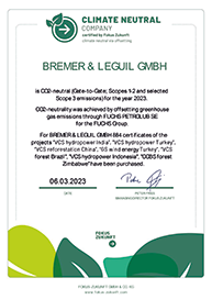 Klimaneutrales Unternehmen - Bremer & Leguil GmbH