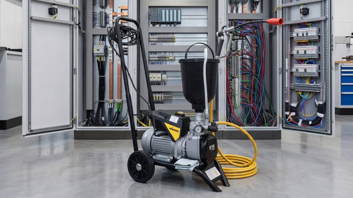 Portable Lubricator for Use in Front of Open Control Cabinets – Technical Accessories for Maintenance and Precise Lubricant Application in Industrial Plants